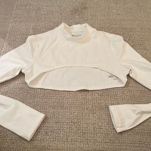 Athleta cropped long sleeve top
